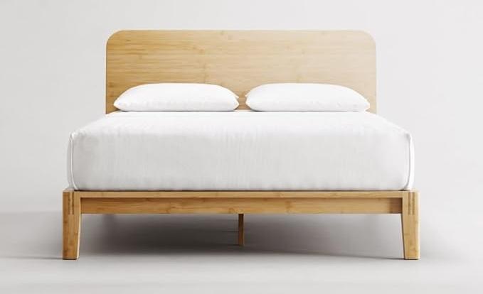 Nectar Bamboo Headboard - Cal King - Natural - Attachable to Bamboo Bed Frame (Sold Seperately) - Easy Tool Free Set Up - Contemporary and Durable