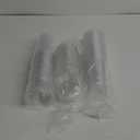 Turbo Bee 50 Sets 32 OZ Clear Plastic Cups with Lids and Straws, Disposable To Go Iced coffee cups with lids for Cold Drinks, Smoothie, and Slushie