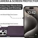 GUERNICA for iPhone 16 Pro Wallet Case with RFID Blocking Card Holder for Women Men, Kickstand Shockproof Phone Case for iPhone 16 Pro(6.3"),Dark Purple