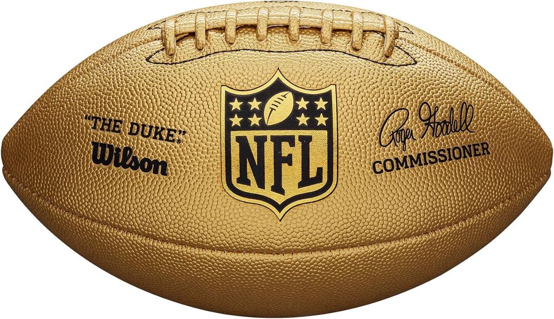 WILSON The Duke NFL Metallic Edition Football - Official Size, Gold