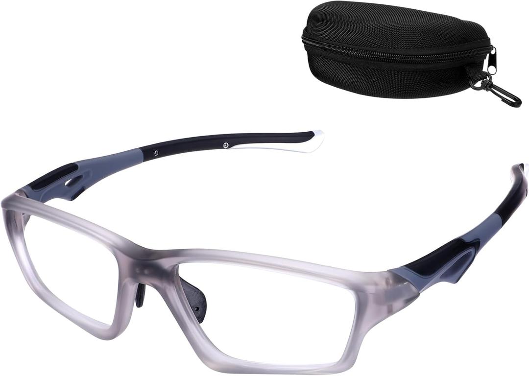 Tallew Lensless Protective Glasses with Travel Case Sport Goggles with dinkball Player Sports Glasses