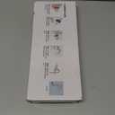 NearMoon S Shaped Shower Head Riser Arm, Shower Extender Arm with Flange, Standard 1/2" Connection- Bathroom Accessory (10 Inch, Chrome)