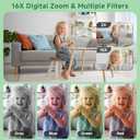 Digital Camera, 44MP Compact Camera, FHD 1080P Point and Shoot Digital Cameras with 16X Zoom, Face Detect, Smile Capture, Anti Shake, for Boys Girls Teens Gifts (Deep Green)