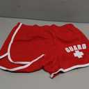 BLARIX Womens Guard Shorts (Red, Medium)