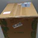 LE TAUCI 12 Inch Pots for Plants with Acacia Wood Stand, Ceramic Large Planters for Indoor Plants, Indoor Planters for Office Living Room, Cylinder Pots with Drainage Hole and Plug, White