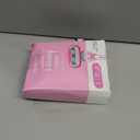 Amazon Basics Women's 5 Blade FITS Razor for Women, FITS Amazon Basics Handle and Venus Handles, Includes 1 FITS Handle, 12 Cartridges & 1 Shower Hanger (Pink)