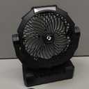 FRIZCOL 3-in-1 Camping Fan - Portable Fans Rechargeable - 24000mAh Battery Powered Fan with Light & Remote for Indoor, Outdoor, Tent, Travel, Fishing, Jobsite, Gifts for Men Dad Him - Black