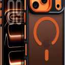 BENTOBEN Magnetic for iPhone 17 Pro Max Case 2025 [Compatible with Magsafe] [Military-Grade Protection] Matte Women Men Anti-Slip Shockproof Bumper Phone Cases for 17 Pro Max 6.9", Cosmic Orange/Black