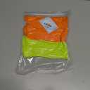 Women's Neon Scrunch Crew Socks 80s 90s Retro 3-Pack Cotton Stacked Boot Calf Cozy Ribbed Slouchy Socks Size 5-10 (1-white/Neon Green/Neon Orange)