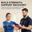 THERABAND FlexBar Resistance Bar, Light, Red Flex Therapy Bar for Physical Therapy, Wrist & Forearm Exercise Equipment, Non Slip Grip, Compact Design