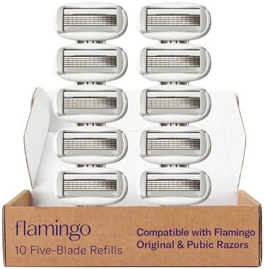 Flamingo Women's Original Razor Blade Refill Cartridges for Women - 7 Count - 5-Blade Shaving Razors for Women
