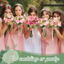 Jexine 4 Bundles Silk Artificial Peonies Flowers Faux Peony Bouquet Fake Peonies Artificial Flowers Bouquets for Vase Floral Arrangements Wedding Home Table Decoration (Light Pink,Dark Pink)