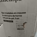 Linenspa Memory Foam Mattress Topper - 3 Inch Gel Infused Memory Foam - Plush Feel - Cooling and Pressure Relieving - CertiPUR Certified - Dorm Room Essentials - King Size