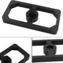 0.5 Inch Universal Billet Aluminum Leaf Spring Lowering Block Kit for Ride Height Adjustment 2 Pack Black