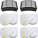Hechuang 2 + 4 Pack Vacuum Filters Replacement Compatible for Shark Navigator Lift-Away NV350, NV351, NV352, NV355, NV356E, NV357, NV360, NV370, NV391, UV440, UV490, UV540,Replacement XFF350 XHF350