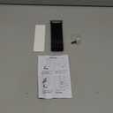 Gadpiparty Kickdown Door Stop Wedge Stainless Steel Folding Security Door Stopper Practical Foot Operated Holder Black