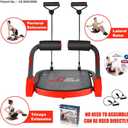 Ab Machine Ab Workout Equipment Sit Up Machine & Exercise Equipment Ab Crunch Machine for Stomach Workout Ab Core Trainer Abdominal Machine for Home Gym with Resistance Bands