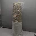 Deco 79 Aluminum Metal Geometric Decorative Vase Tall Cutout Centerpiece Vase, Vase for Home Decoration 9" x 9" x 33", Gold