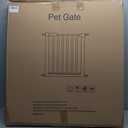 Fairy Baby Extra Wide Baby Gate Black 57.5-62 Inch Wide, Walk Through Pressure Mounted No Drill, Long and Large Tension Dog Gates for Pet and Kids