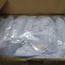 100 White Washable and Removable Universal Wedding Banquet Chair Covers with Polyester Spandex Elastic Sliding Arc Design Chair Covers
