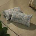 Decorative Throw Pillow Covers, Set of 2 (Fern Green, 12" x 20" (Pack of 2))