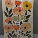 Boho Flower Canvas Wall Art Minimalist Abstract Botanical Floral Painting Picture Wall Decor Modern Botanical Poster Print Artwork for Bedroom Gallery Livingroom Home Decoration (16L" x 12W")