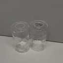 2 Pack Glass Lamp Shade Replacement Only, Cylinder Water Ropple 1-5/8 Inch Fitter, 4.3"D x 4.3"W x 6.7"H Lampshade Cover for Table Lamp, Ceiling Fixture Chandelier Pendant Light Wall Sconce