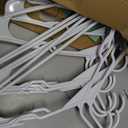 Sharpty - Plastic Hangers - Adult Clothes Hangers - T-Shirt, Dress, Coat Hangers & Accessories - Notched Hanger, Durable & Versatile Color Clothing Closet Hanger(20-Pack ,White)