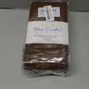 Blue Needles Set of 6 Hemstitch Linen Napkins 100% Cotton Nut Brown Cloth Dinner Napkins 18x18 inches, Soft, Reusable, Absorbent, Washable, Ideal for Spring Summer Easter Event, Parties & Everyday Use