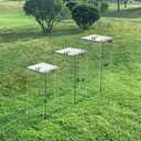 CiaoHER Crystal Clear Acrylic Pedestal Stand for Flower Cake Gift to Decorate Your Wedding Party Event Birthday Gallery (3PCS-extra large)
