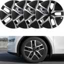 BASENOR Wheel Covers 19 inch for Tesla Model Y Juniper Hubcap, (Proprietary & Aerodynamic Design) Replacement Hub Caps Rim Protector Compatible with Model Y Accessories 2025 2026, Black & Sliver