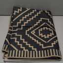 Lahome Moroccan Easy Jute Carpet, 3x5 Indoor Outdoor Entryway Patio Rug 3x5 Farmhouse Black Washable Living Room Rug, Non Slip Indoor Outdoor Carpet for Patio Courtyard Deck