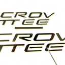Glossy Black Front & Rear Bumper Letters Inserts Compatible with Cor_vette C5 1997-2004 ABS Plastic Not Decals
