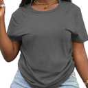 Hilinker Women's Funny Graphic Tees Summer Cute Tops Casual Loose Short Sleeve T Shirts Black Red Cherry, Small