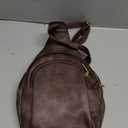 Telena Crossbody Bags for Women Leather Cross Body Sling Bag for Woman Travel, Coffee