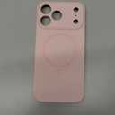 Miracase Magnetic for iPhone 17 Pro Max Case, Compatible with MagSafe, Integrated Silicone Camera Control Cover, 3.0mm Thicken Shockproof Drop Protection Phone Case for 17 ProMax, Sand Pink