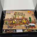 Western Saloon Building Set with LED Light, Wild West Building Block Toy 1727 PCS, Old West Construction Model with Horse Stable Cowboy Hat, House Building Kit Gift for Adults Teens 12+