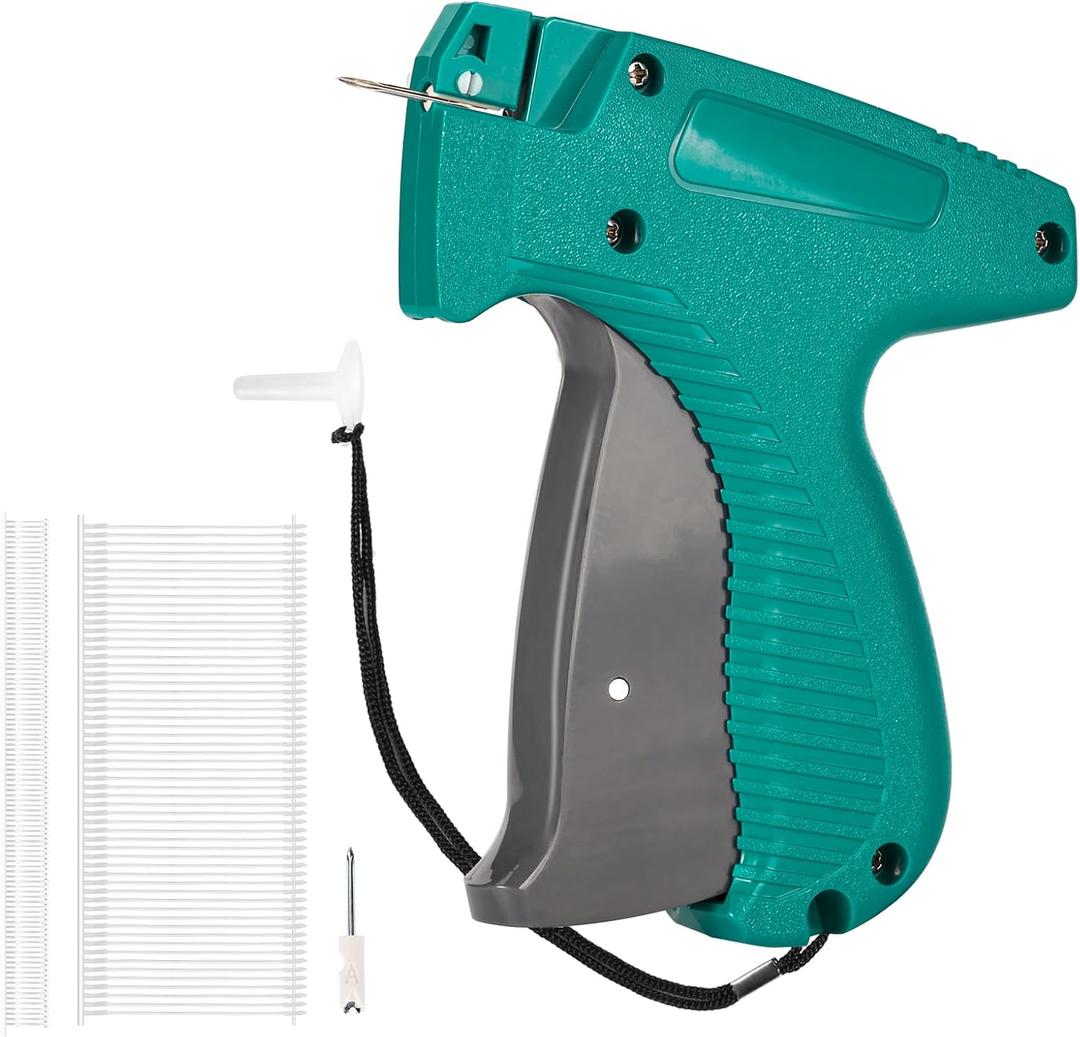 BS ONE 2-in-1 Stitch Tagging Gun for Clothing,Stitch Gun & Retail Price Tag Attacher Gun for Clothes with 6 Needles & 1000pcs 0.2" & 1000pcs 2" Barbs Fasteners