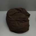 Ottoman Cover Square X-Large Stretch Slipcover for Ottomans Soft Intertwined Pattern Footstool Cover with Elastic Bottom,Dark Brown,X-Large