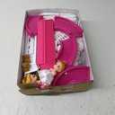 Dollhouses, Dreamhome Furniture Pink Girl Toys, 2 Stories 3 Rooms Dollshouse with 2 Princesses Slide Accessories, Toddler Playhouse Gift for for 3 4 5 6 7 8 9 10 Year Old Girls Toys