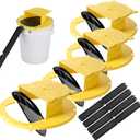 4 Pack Mouse Rat Trap Bucket,5 Gallon Mouses Rat Traps Indoor for Home,Reusable Mouse Catching Tool-Owl Style, Bucket Lid Rat Traps Indoor Outdoor[5 Gallon Buckets is NOT Included]