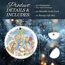 4 x Nativity Scene Ornament 2025  Cute Baby Jesus, Mary & Joseph Ceramic Ornament  Religious Christian Christmas Tree Decoration  Kids Nativity Gift, Faith Holiday Dcor, Christian Keepsake 2024