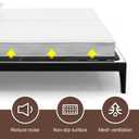 Bunkie Board 10MM, Folding Spring Box, Light and Thin, Breathable, Noise Minimizing, Moisture Resistant Bunkieboards,Bed Support Flat Noodles, Twin Size 38x75''