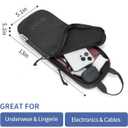 WANDF 7 Set Compression Packing Cubes for Travel, Shirt Folder for Wrinkle-Free, Suitcase Organizer Bags Set for Carry-On Checked Luggage Duffle Bag Women Men(Black)