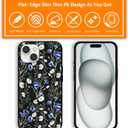 for iPhone 15 Watercolor Daisy Phone Case for Men Women Soft TPU Shockproof Anti-Scratch Protective Cover Design for iPhone 15 6.1"