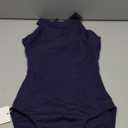 Bodysuits for Women Sleeveless Body Suits Snap Closure Double Lined Tank Tops Bodysuit, Size S