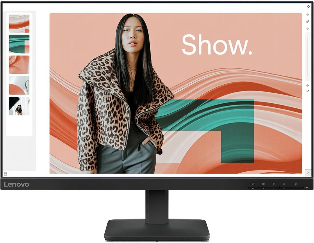 Lenovo L24-4e - Office Monitor - 23.8" FHD IPS Display - 100Hz Refresh Rate - 4 ms MPRT - 99% sRGB - Raven Black - Tilt Stand