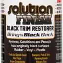Solution Finish - Black Plastic & Vinyl Trim Restorer - Use for Car and Truck Detailing, No Wet Look, Instantly Revives Color to Trim, Bumpers, Mud Flaps, Etc., Black (12 oz)