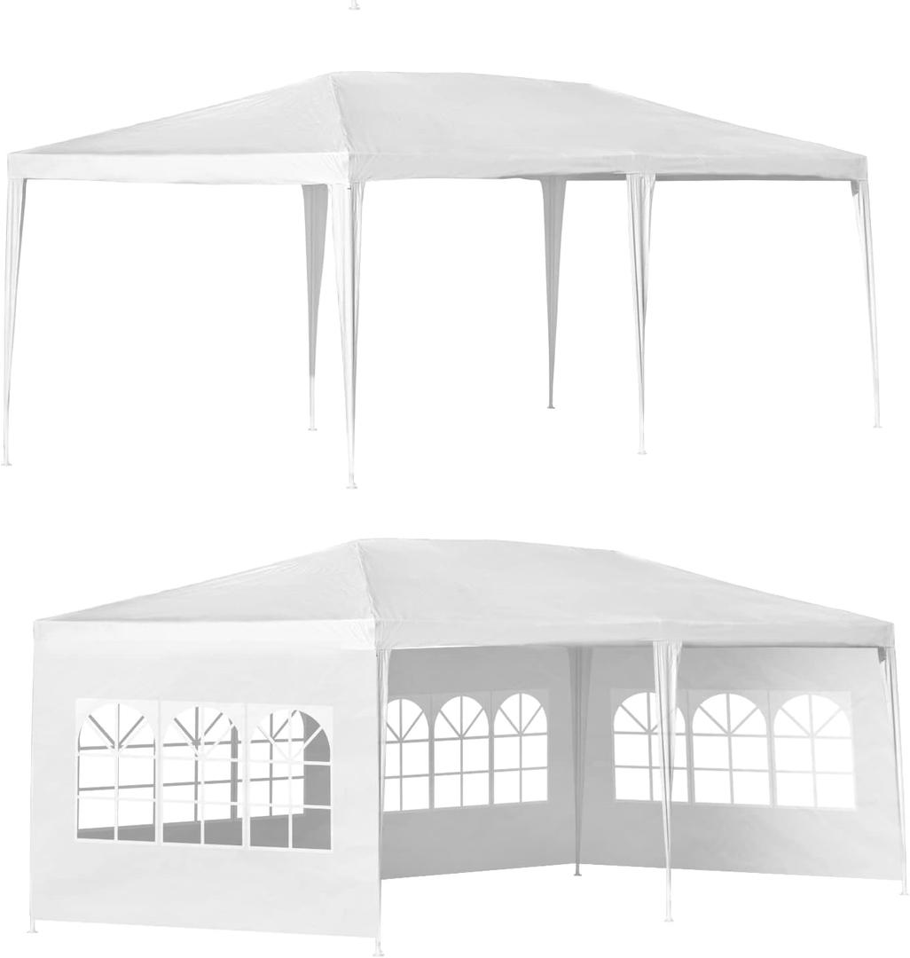 10'x20' Outdoor Canopy Party Wedding Tent Garden Gazebo Pavilion Cater Events -4