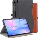 ZtotopCases for Samsung Galaxy Tab S10 FE Plus 5G 13.1 Inch 2025(SM-X620/SM-X626B), Multi-Angle Viewing Protective Cover with Pocket, Auto Sleep/Wake,Denim Black